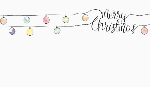 Designing Christmas cards - calligraphy