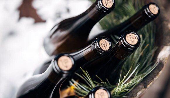 Snow & Wine “Wine glass in the snow”