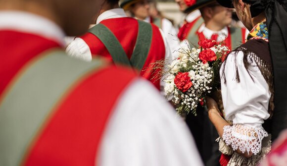 Processio with the Dobbiaco music band