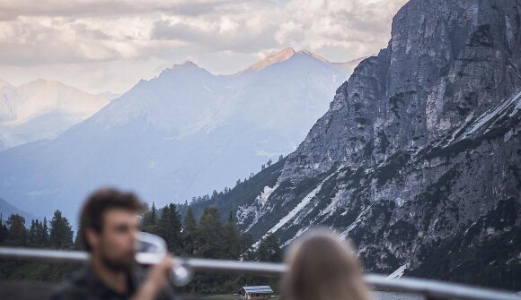 Mountain dinner at "Edelweisshütte"