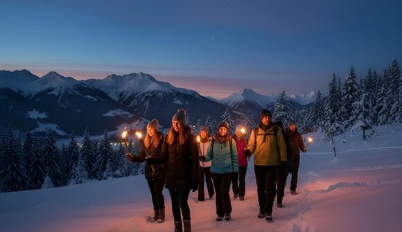 Fiaccolata sul Monte Cavallo