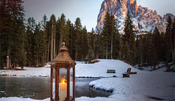 Advent atmosphere - Monte Pana Lake