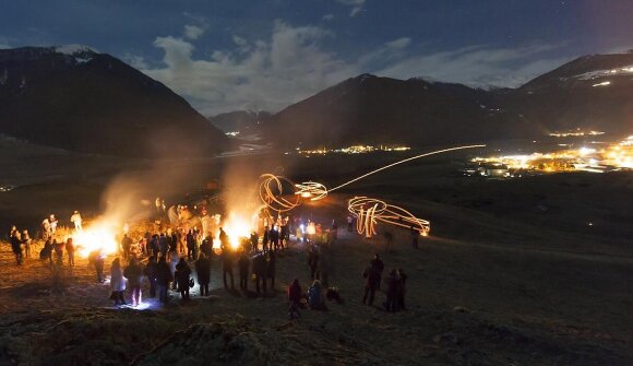 Scheibenschlagen im Obervinschgau