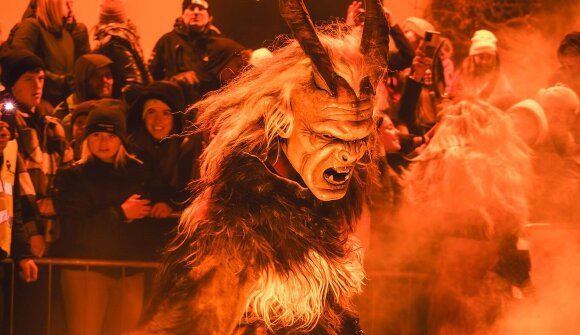 Traditional Krampus Run in Laion