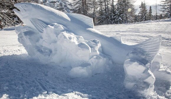 Ert sön pista - Kunst auf dem Schnee