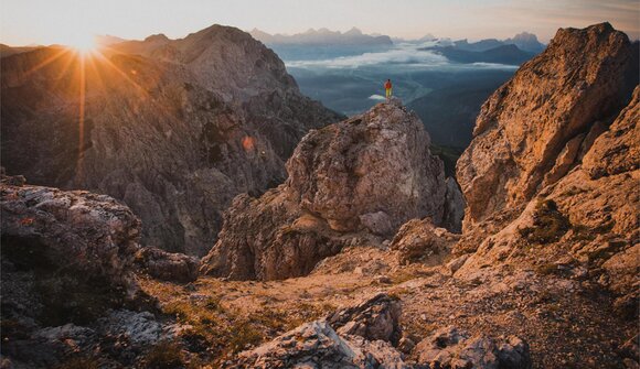 Sunrise on the Gran Cir peak