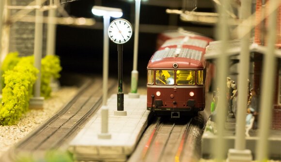 Modelleisenbahn in Bewegung