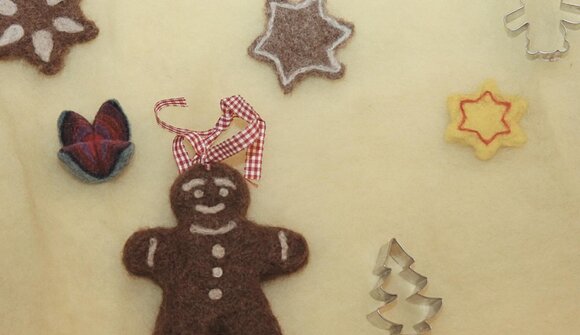 Rentier, Stern und Lebkuchenmann