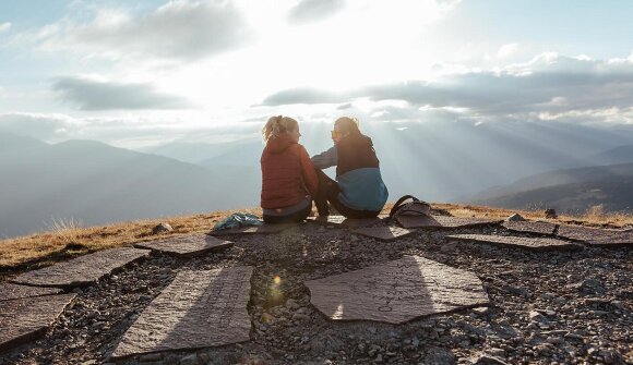Escursione di primavera con panorama