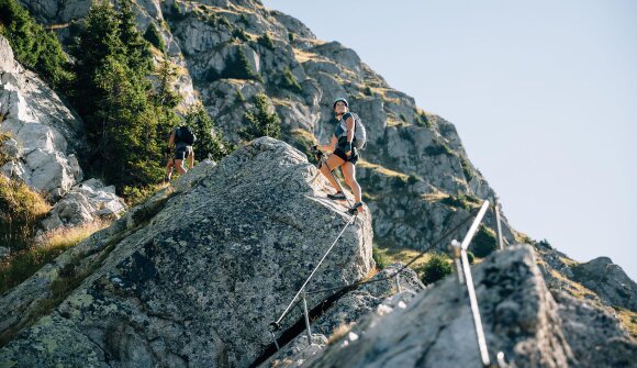 Via ferrata tour on the Ivigna peak