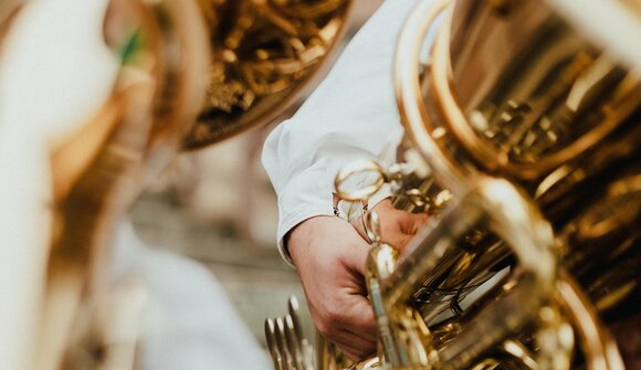 Concert by the Scena town band