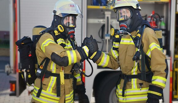 Firefighters up close!