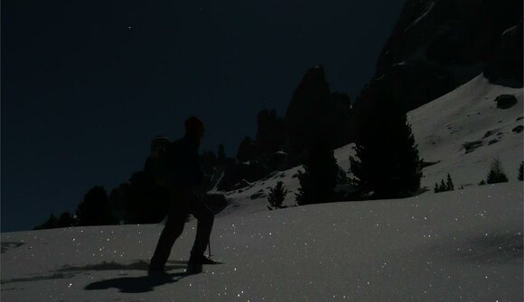 Easy snow-shoe hike in the moonlight