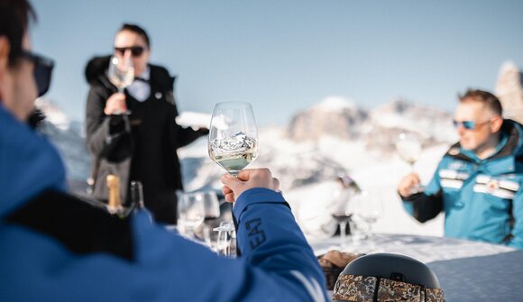 Sommelier auf der Skipiste
