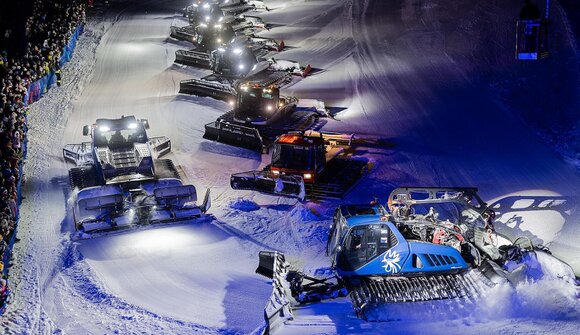 "Fire on Snow" Ski show