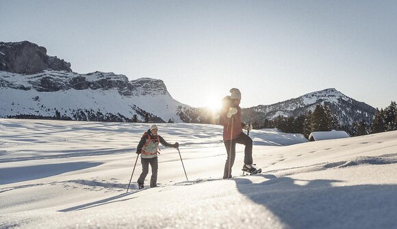 Guided snowshoe tour Resciesa