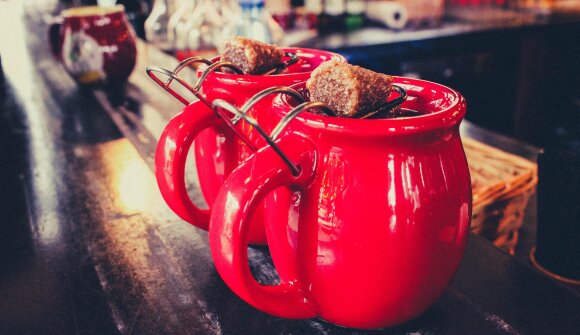 Winterzauber im Innenhof