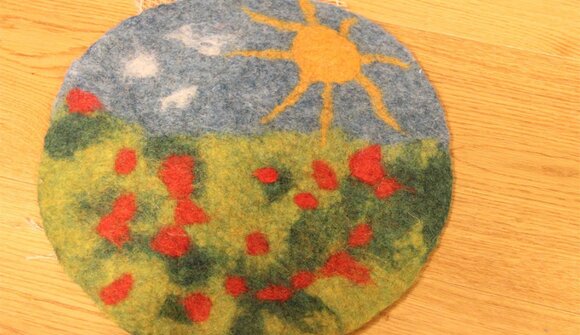 Sitzkissen filzen mit Märchen