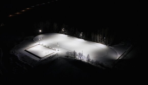 Pattinaggio notturno a Riscone