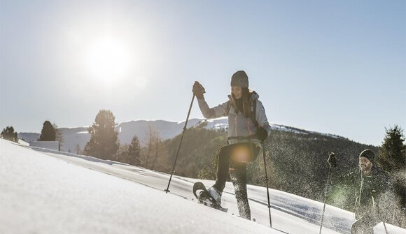 Guided snowshoe hike in Maranza