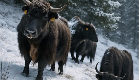Foraggiamento degli yak