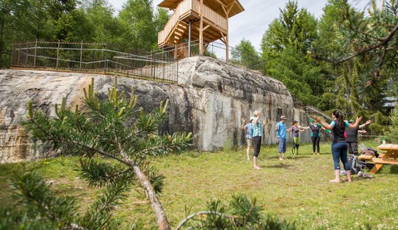Family hike to the Spinges bunker