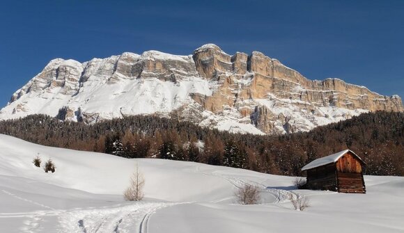 Winter on the Armentara meadows