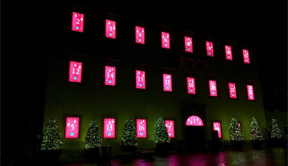Advent calendar at Palais Mamming