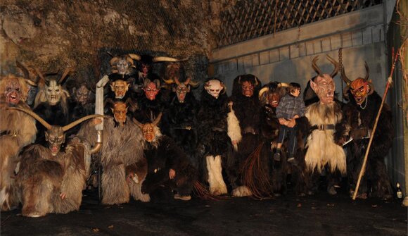 Krampus and St. Nicholas parade