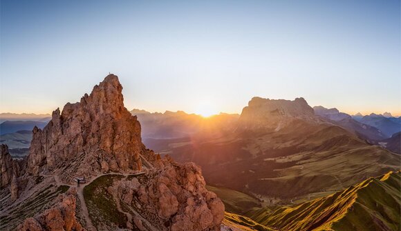 Sunrise hike on the Rosszahn ridge