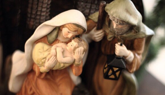 Mostra di canto d'Avvento con presepe