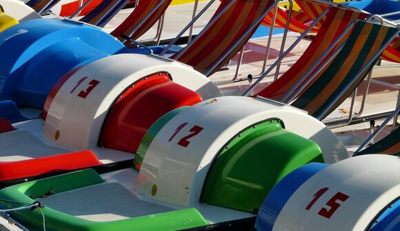 Gara di pedalò al Lago di Caldaro