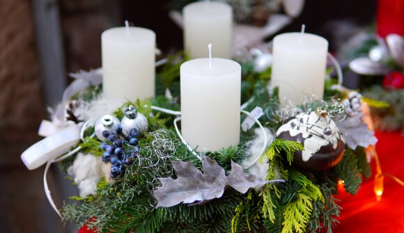 Verkauf von Adventskränzen
