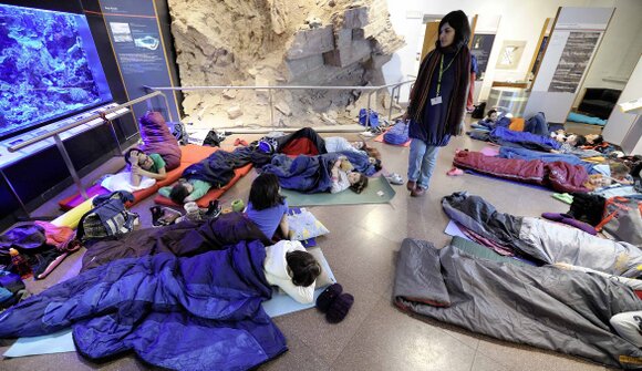 Eine Nacht im Naturmuseum für Kinder