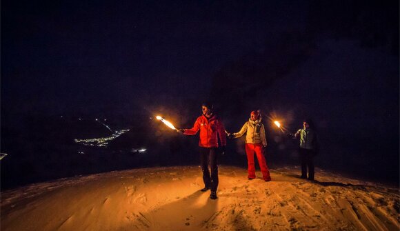 Walk with torches and stargazing