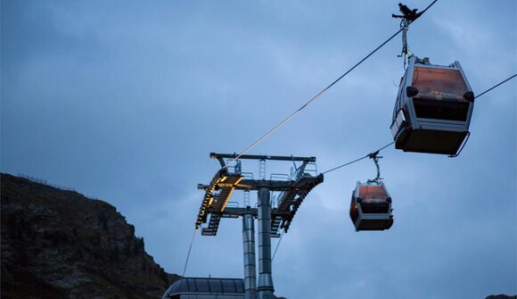 Bergbahn Pfelders abends geöffnet
