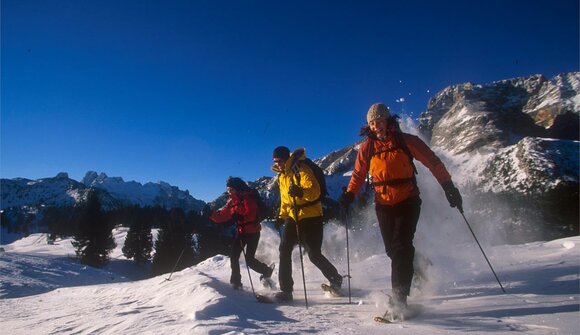 Snow shoeing with Iris Lanz